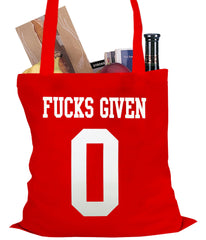 F*cks Given 0 Tote Bag