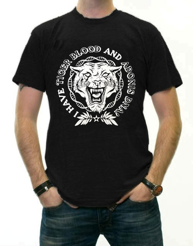 Famous  Quotes From Charlie Sheen T-Shirts - Tiger Blood Crest T-Shirt