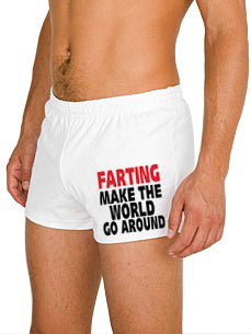 Farting Makes The World Go Round Boxer Shorts