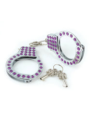 Fetish Fantasy Fancy Cuffs With Purple Rhinestones