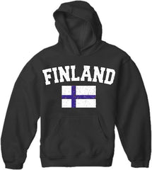 Finland Vintage Flag International Hoodie