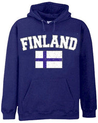 Finland Vintage Flag International Hoodie