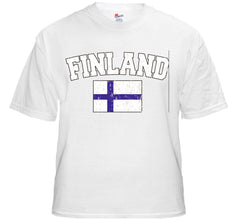 Finland Vintage Flag International Mens T-Shirt