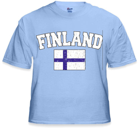 Finland Vintage Flag International Mens T-Shirt