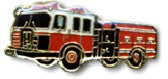 Fire Truck Pumper Lapel Pin