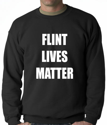 Flint Michigan Lives Matter Adult Crewneck