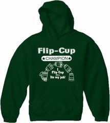 Flip Cup Champion Adult Hoodie