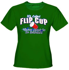 Flip Cup - You're About to Be Schooled Girls T-Shirt