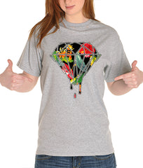 Floral Dripping Diamond Girl's T-Shirt