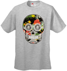 Floral Sugar Skull Men's T-Shirt