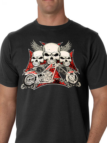 Flying Skulls of Death Men's T-Shirt