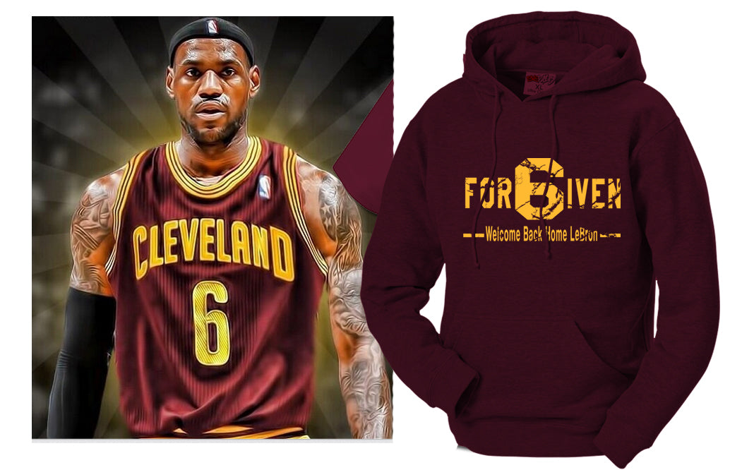 For6iven LeBron Cleveland Adult Hoodie