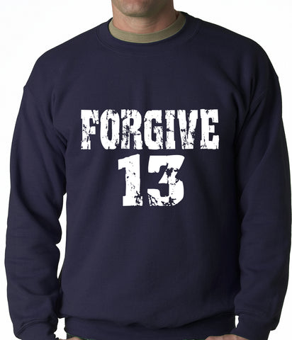 Forgive #13 Baseball Adult Crewneck