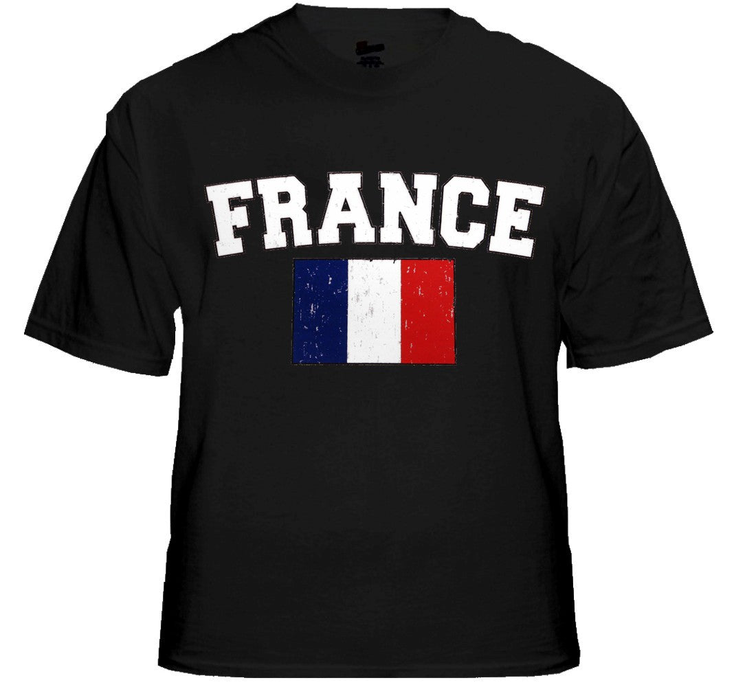 France Vintage Bewild – Mens T-Shirt International Flag