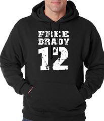 Free Brady #12 - Deflategate New England Football Adult Hoodie