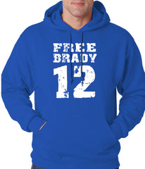 Free Brady #12 - Deflategate New England Football Adult Hoodie