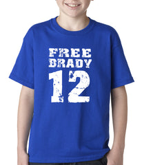 Free Brady #12 - Deflategate New England Football Kids T-shirt