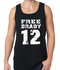 Free Brady #12 - Deflategate New England Football Tank Top