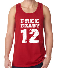 Free Brady #12 - Deflategate New England Football Tank Top