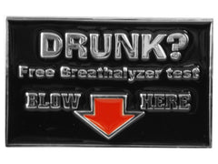 Free Breathalyzer Tests Belt Buckle With FREE Leather Belt