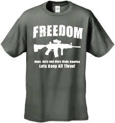 Freedom, Guns, Guts, and Glory Men's T-Shirt