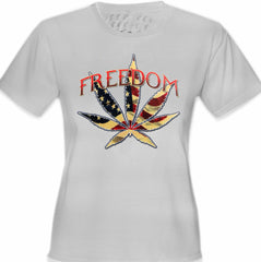 Freedom Pot Leaf Girl's T-Shirt