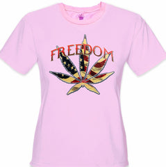 Freedom Pot Leaf Girl's T-Shirt