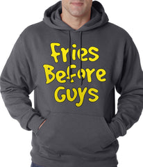 Fries Before Guys Adult Hoodie