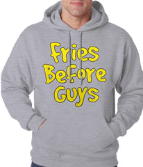 Fries Before Guys Adult Hoodie