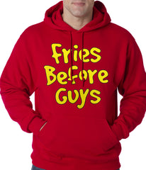 Fries Before Guys Adult Hoodie