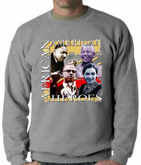 Full Color African American Heroes Adult Crewneck