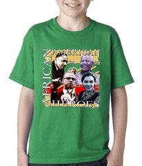 Full Color African American Heroes Kids T-shirt