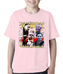 Full Color African American Heroes Kids T-shirt