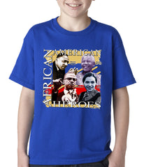 Full Color African American Heroes Kids T-shirt