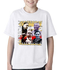 Full Color African American Heroes Kids T-shirt