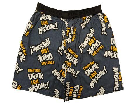Fun Boxer - I Don't Get Drunk I Get Awesome Boxer Shorts