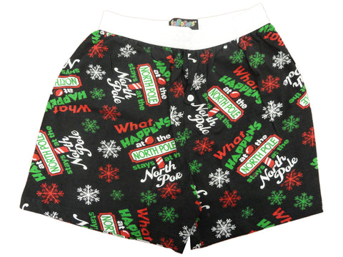 Fun Boxers - What Happens in the North Pole Stays in the North Pole Funny Boxer Shorts