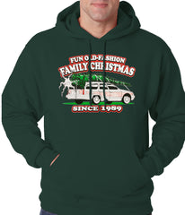 Fun Old-Fashioned Family Christmas Since 1989 Adult Hoodie
