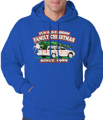 Fun Old-Fashioned Family Christmas Since 1989 Adult Hoodie