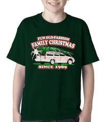 Fun Old-Fashioned Family Christmas Since 1989 Kids T-shirt