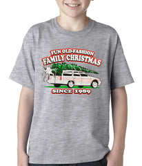 Fun Old-Fashioned Family Christmas Since 1989 Kids T-shirt