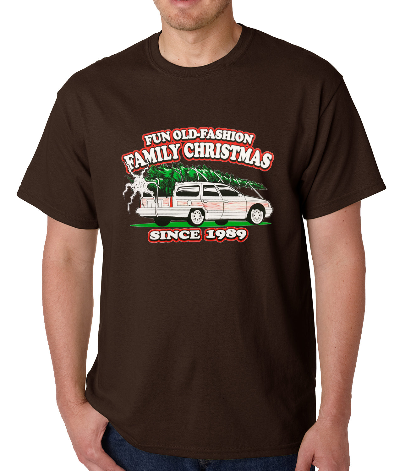 Fun Old-Fashioned Family Christmas Since 1989 Mens T-shirt
