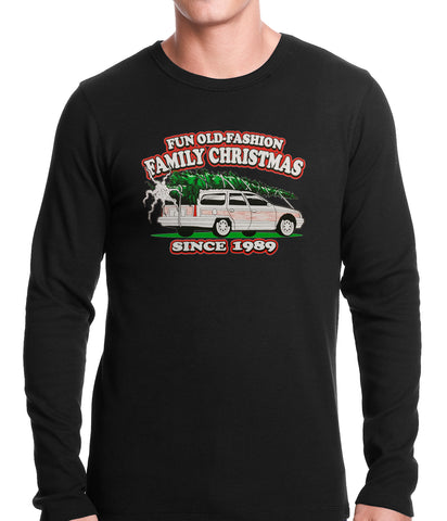 Fun Old-Fashioned Family Christmas Since 1989 Thermal Shirt