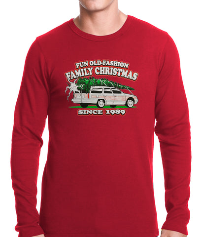 Fun Old-Fashioned Family Christmas Since 1989 Thermal Shirt