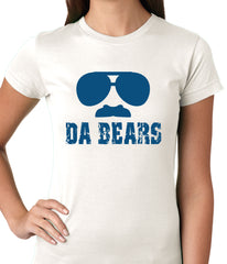 Funny "Da Bears" Sunglasses & Mustache Ladies T-shirt