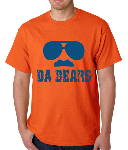 Funny "Da Bears" Sunglasses & Mustache Mens T-shirt