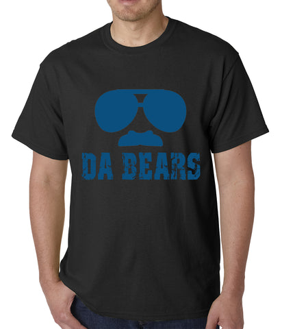 Funny "Da Bears" Sunglasses & Mustache Mens T-shirt