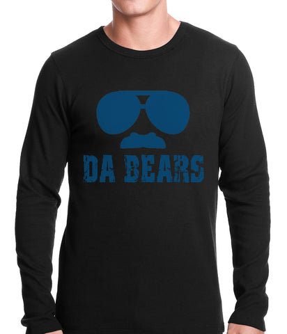 Funny "Da Bears" Sunglasses & Mustache Thermal Shirt