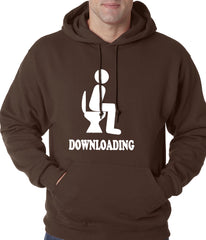 Funny Downloading Poop Adult Hoodie