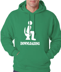 Funny Downloading Poop Adult Hoodie